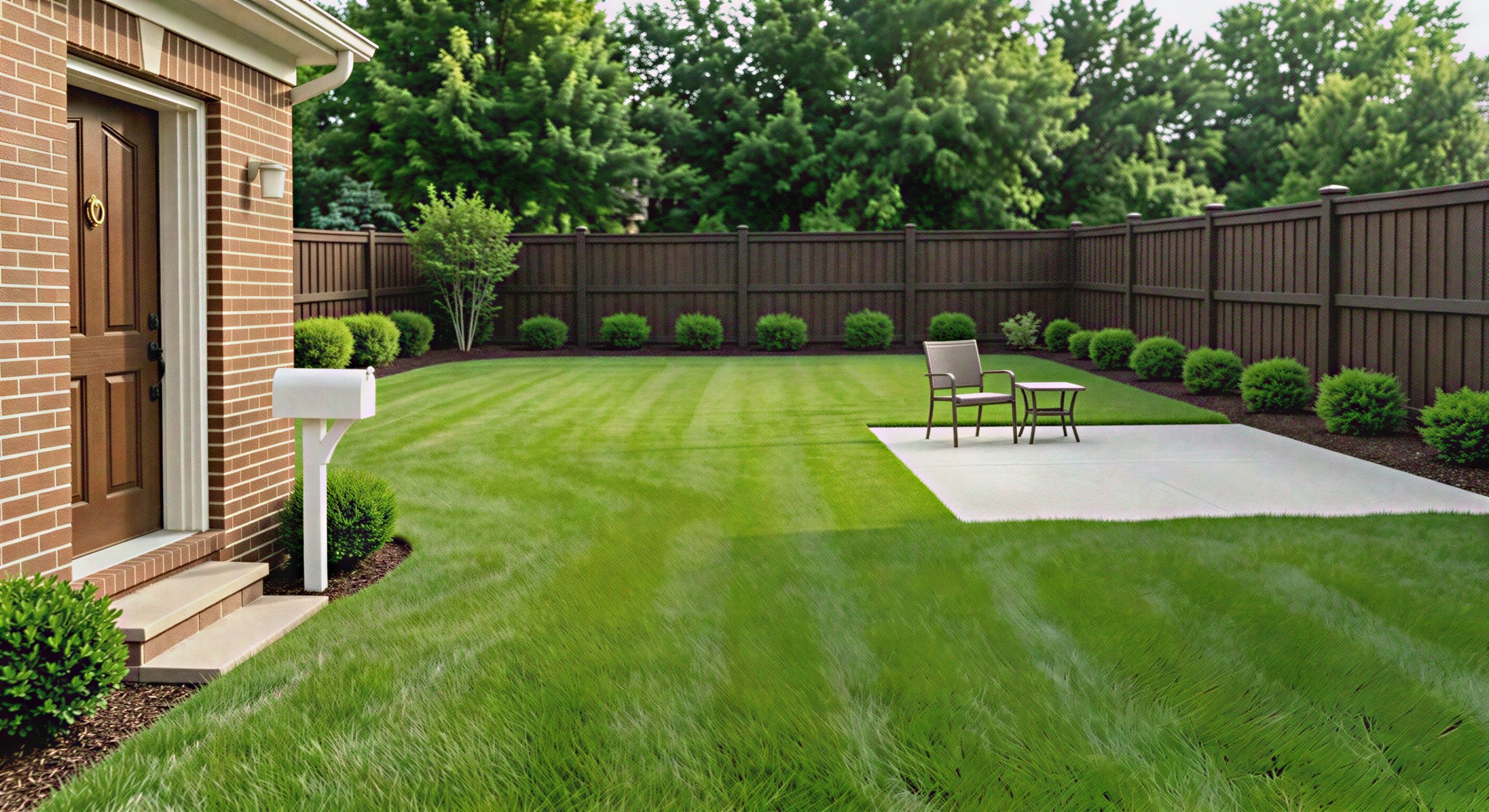 Backyard of a Fort Bend home treated by Texas Shield Pest Control.
