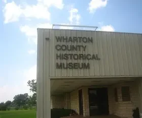 Exterior of the Wharton County Historical Museum, part of Texas Shield Pest Control’s extended service region.